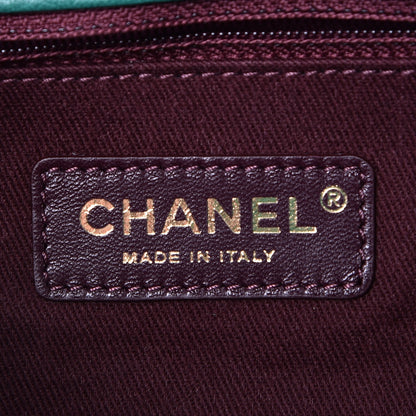 Chanel Shiny Sheepskin Quilted Mini Trapezio Flap Green 6 of 8