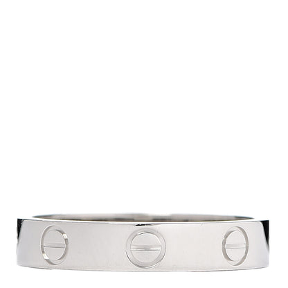Cartier Platinum 3.5mm LOVE Wedding Band Ring 53 6.25 1 of 5