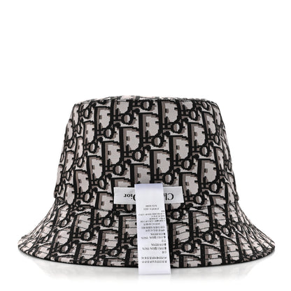 Christian Dior Oblique Reversible Teddy-D Brim Bucket Hat 58 Black 10 of 13