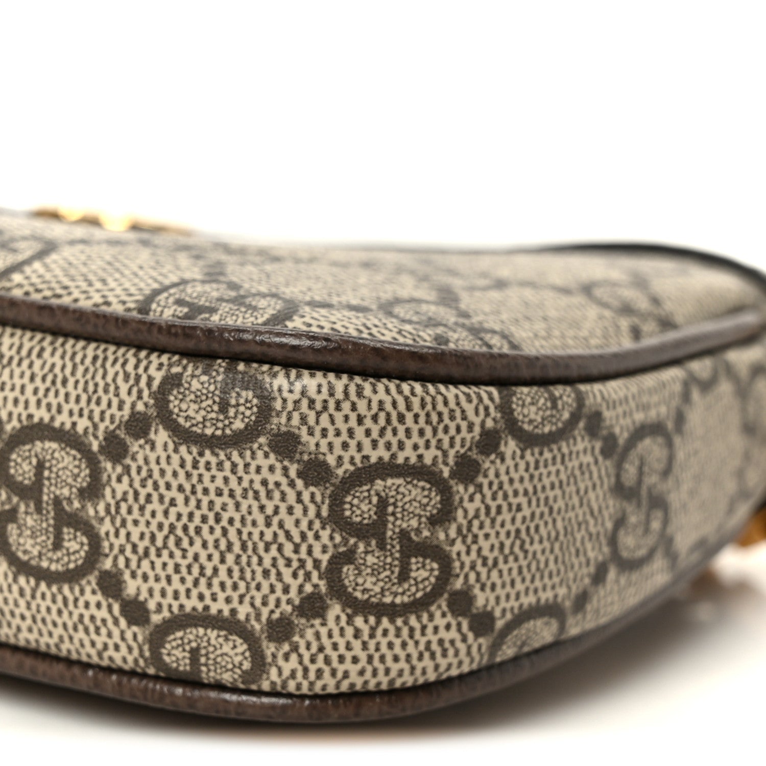 Gucci GG Supreme Monogram Textured Dollar Calfskin Mini Ophidia Chain Bag Beige Ebony 10 of 10