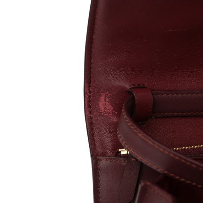 Celine Box Calfskin Medium Classic Box Flap Bag Burgundy 11 of 13