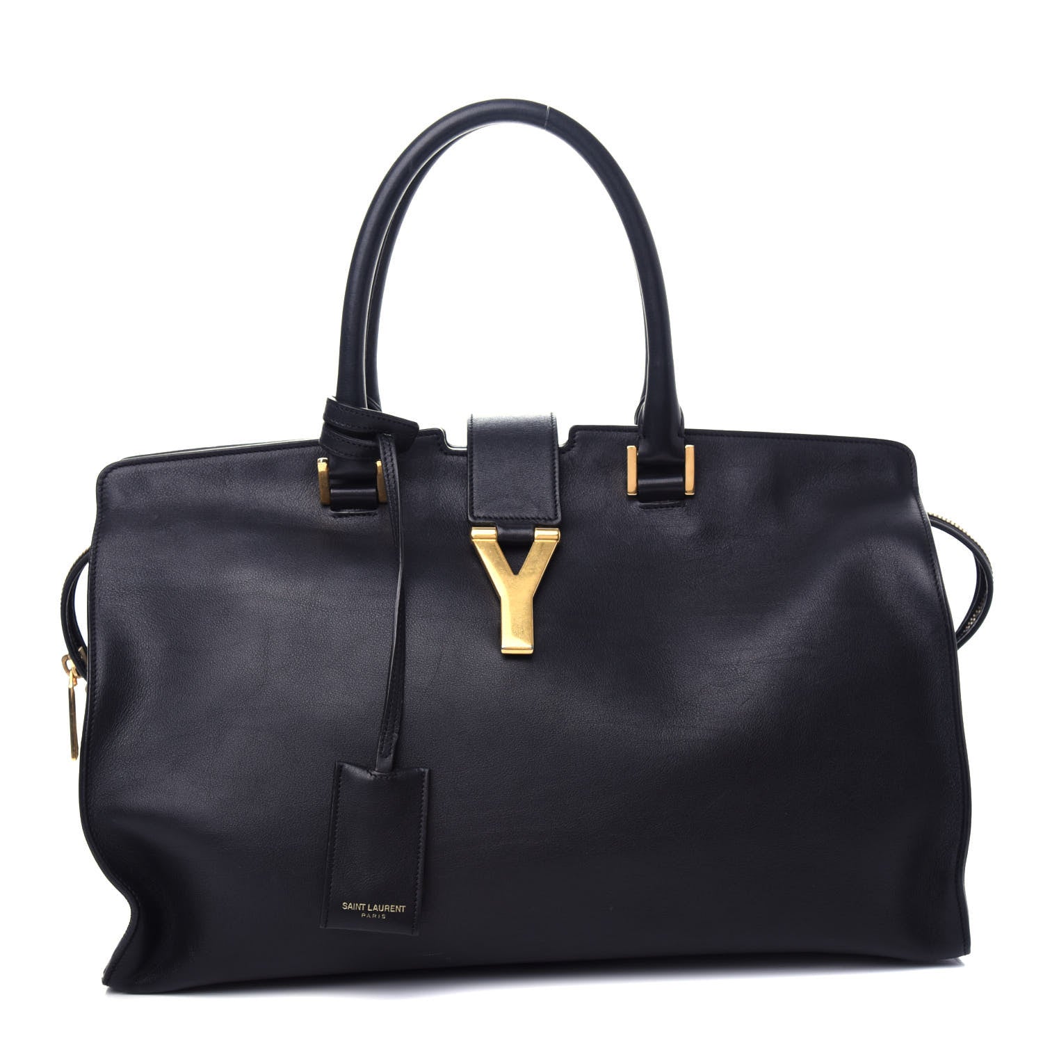 Saint Laurent Smooth Calfskin Medium Y Ligne Cabas Black 1 of 10