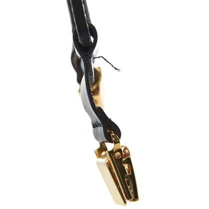 Chanel Logo Suspenders Black White 7 of 8