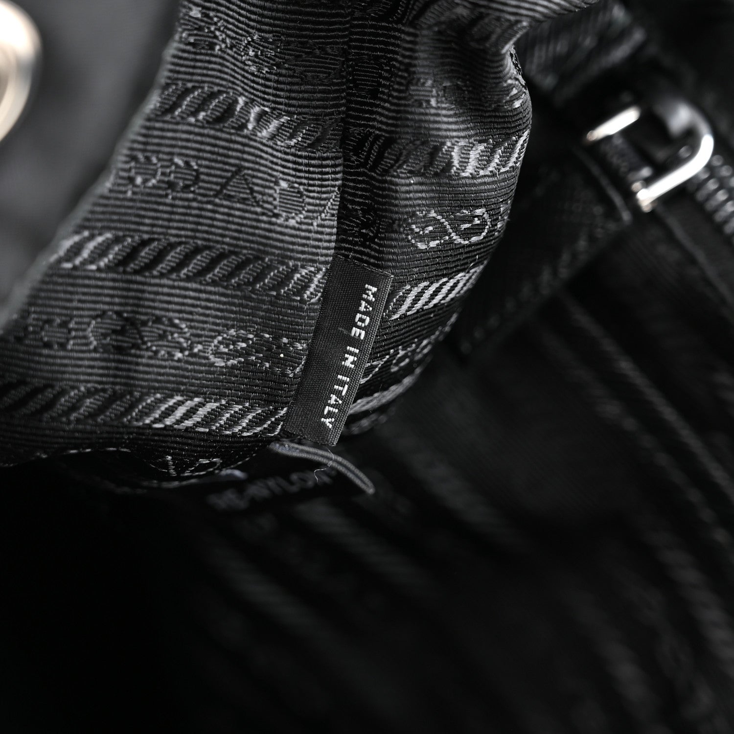 Prada Re-Nylon Vela Saffiano Medium Backpack Black 8 of 12