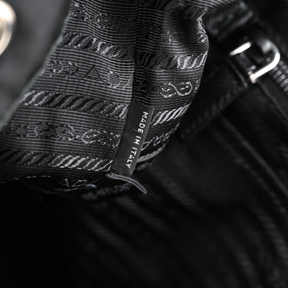 Prada Re-Nylon Vela Saffiano Medium Backpack Black 8 of 12