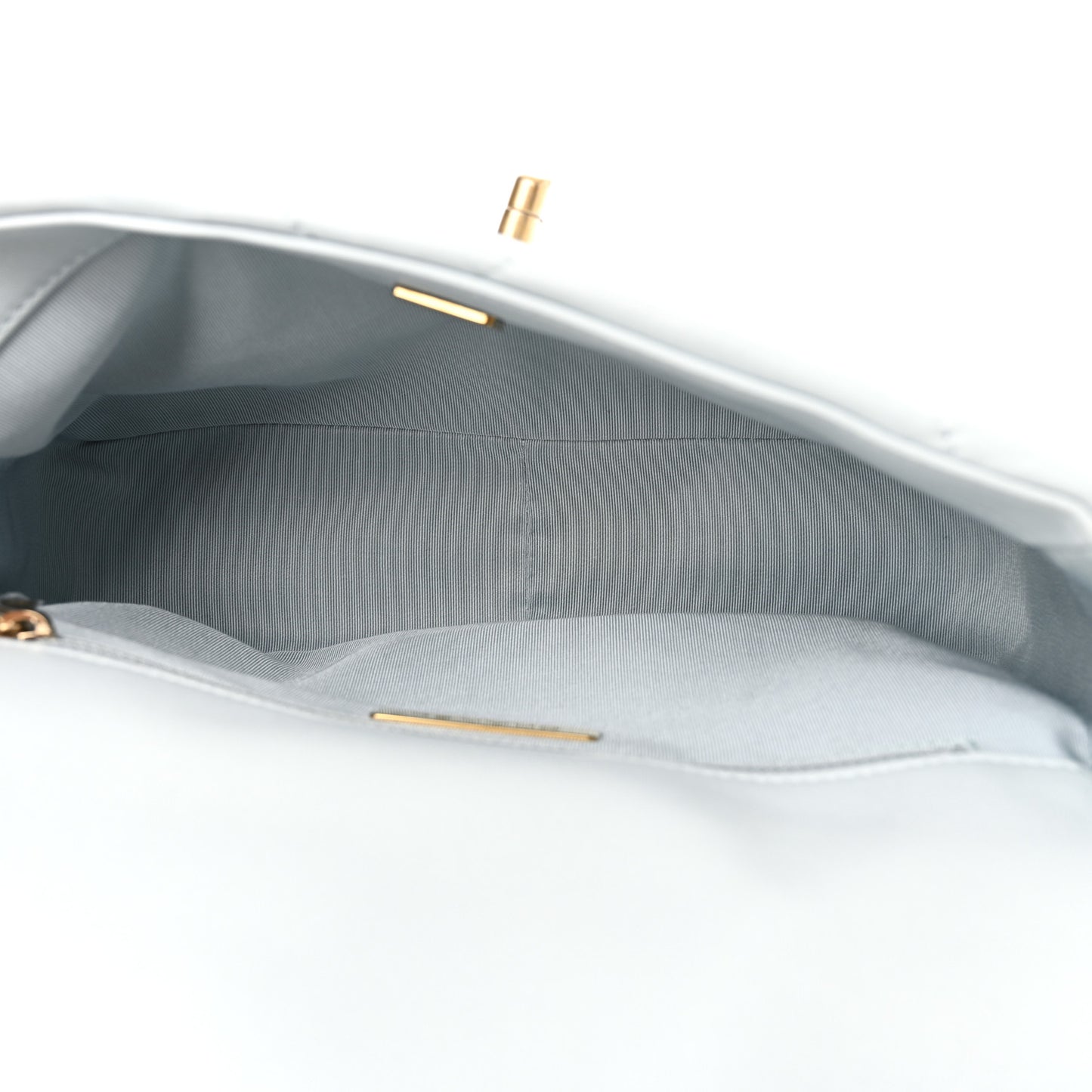 Lambskin Quilted Medium Chanel 19 Flap Light Blue