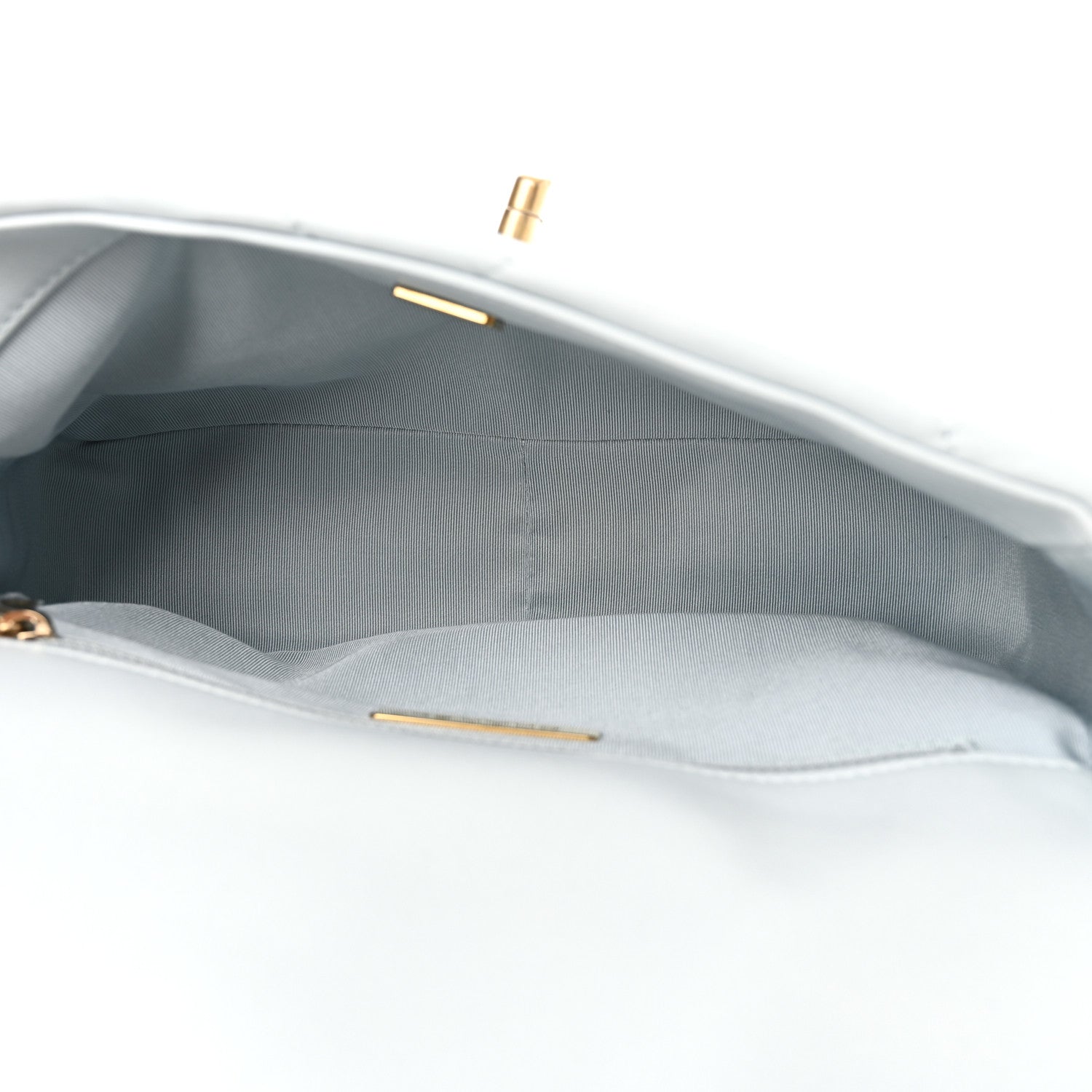 Chanel Lambskin Quilted Medium Chanel 19 Flap Light Blue 5 of 10