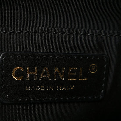 Chanel Calfskin Stitched Covered CC Camera Case Bag Black 6 of 10