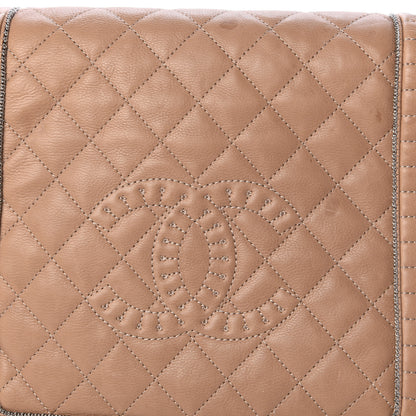 Chanel Calfskin Quilted Istanbul Accordion Flap Beige 12 of 12