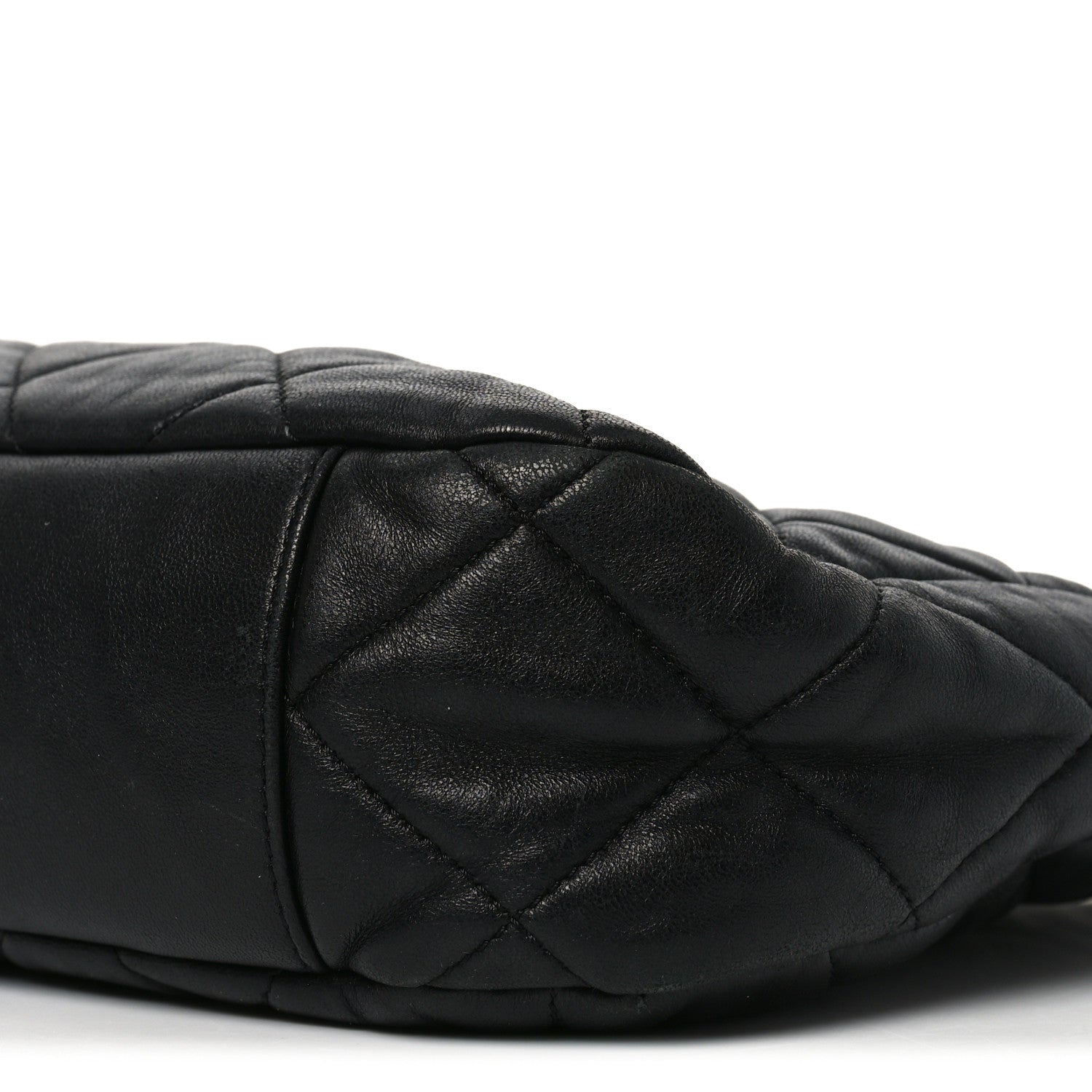 Chanel Lambskin Quilted Large CC Funky Town Hobo Black 9 of 10