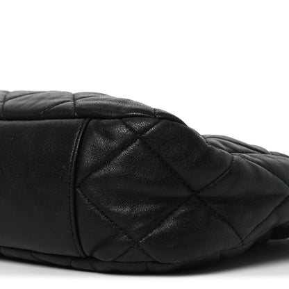 Chanel Lambskin Quilted Large CC Funky Town Hobo Black 9 of 10