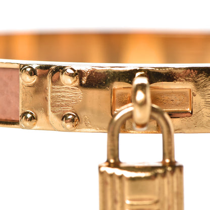 Hermes Courchevel Kelly Lock Cadena Bracelet Tabac Camel 5 of 6