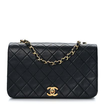 Chanel Lambskin Quilted Small Single Flap Black 1 of 9
