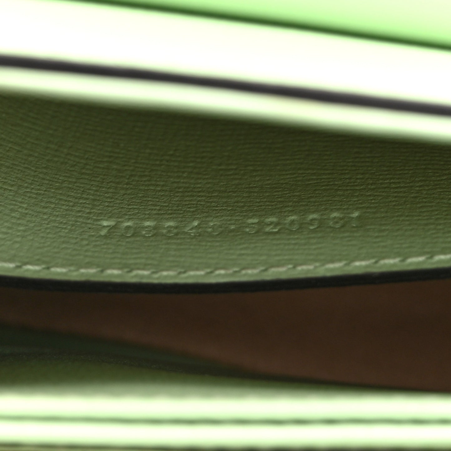 Glazed Textured Calfskin Mini Horsebit 1955 Top Handle Flap Bag Green