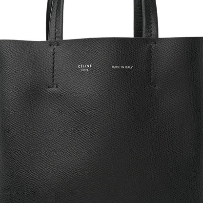 Celine Grained Calfskin Small Vertical Cabas Black 8 of 11