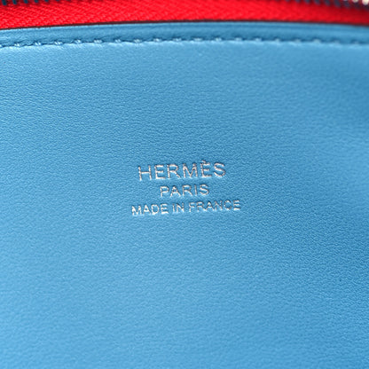 Hermes Evercolor Verso Mini 1923 Bolide Rouge De Coeur Bleu Du Nord 8 of 9