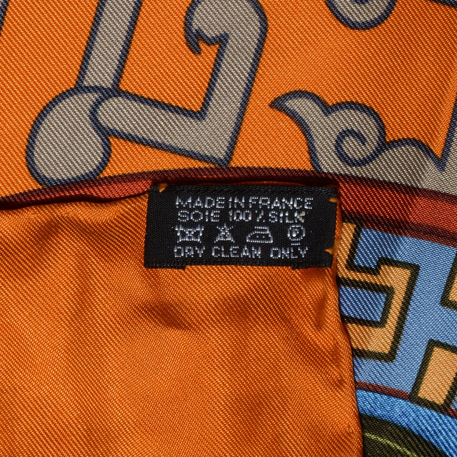 Hermes Silk Turandot Scarf 90 Orange 4 of 5