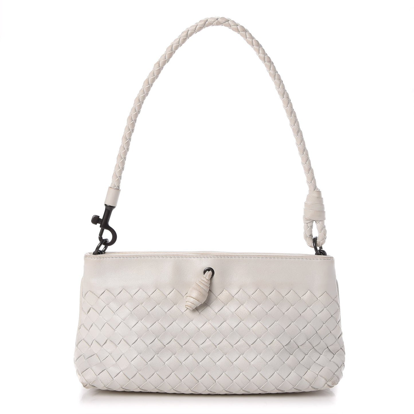 Nappa Intrecciato Mini Shoulder Bag White