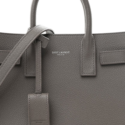 Saint Laurent Grained Calfskin Nano Sac De Jour Fog 8 of 10