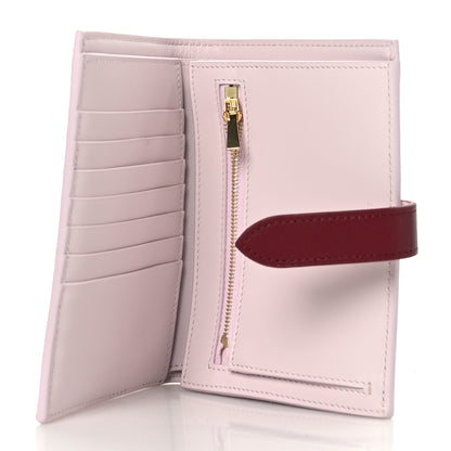 Celine Grained Calfskin Medium Multifunction Strap Wallet Peony Carmin 5 of 7