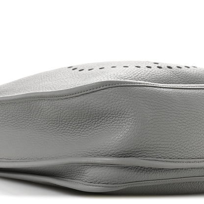 Hermes Taurillon Clemence EVELYNE III GM Gris Mouette 9 of 10