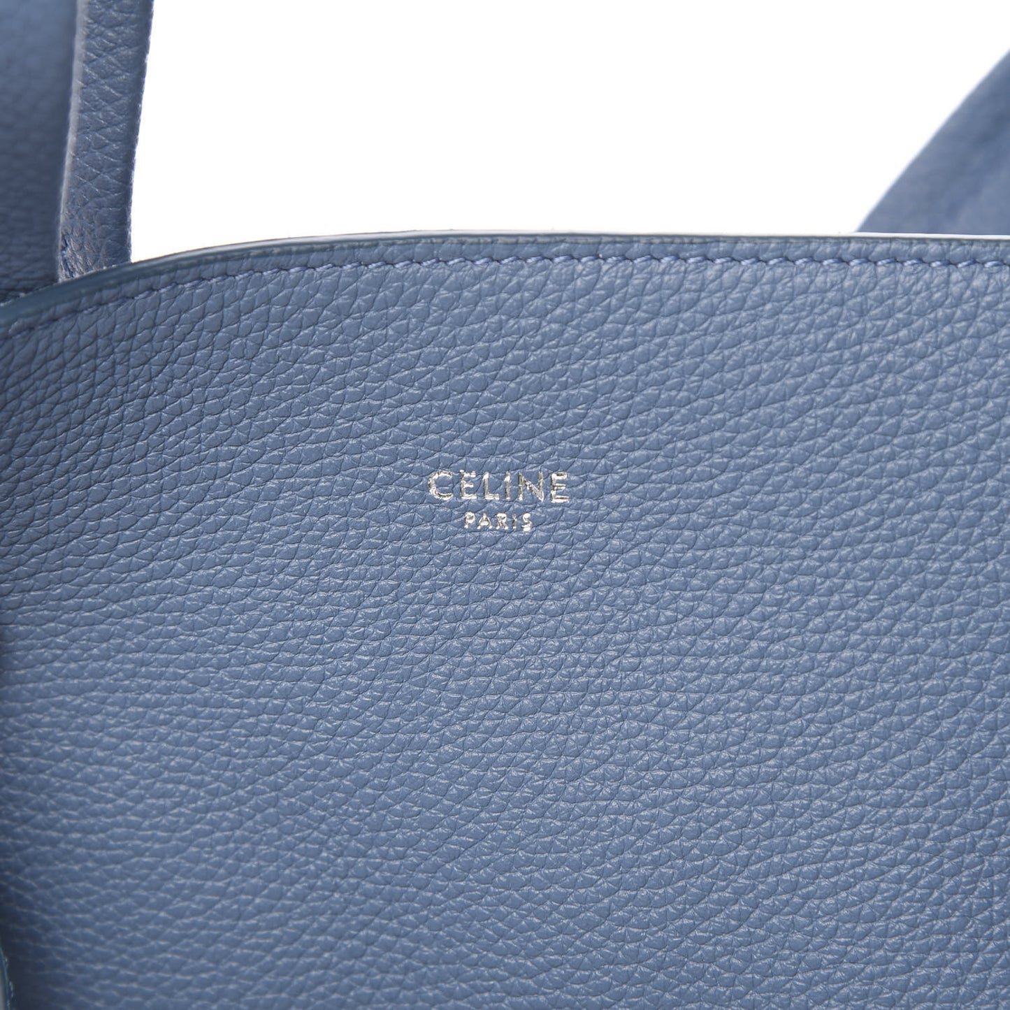 Soft Grained Calfskin Small Belt Cabas Phantom Slate Blue
