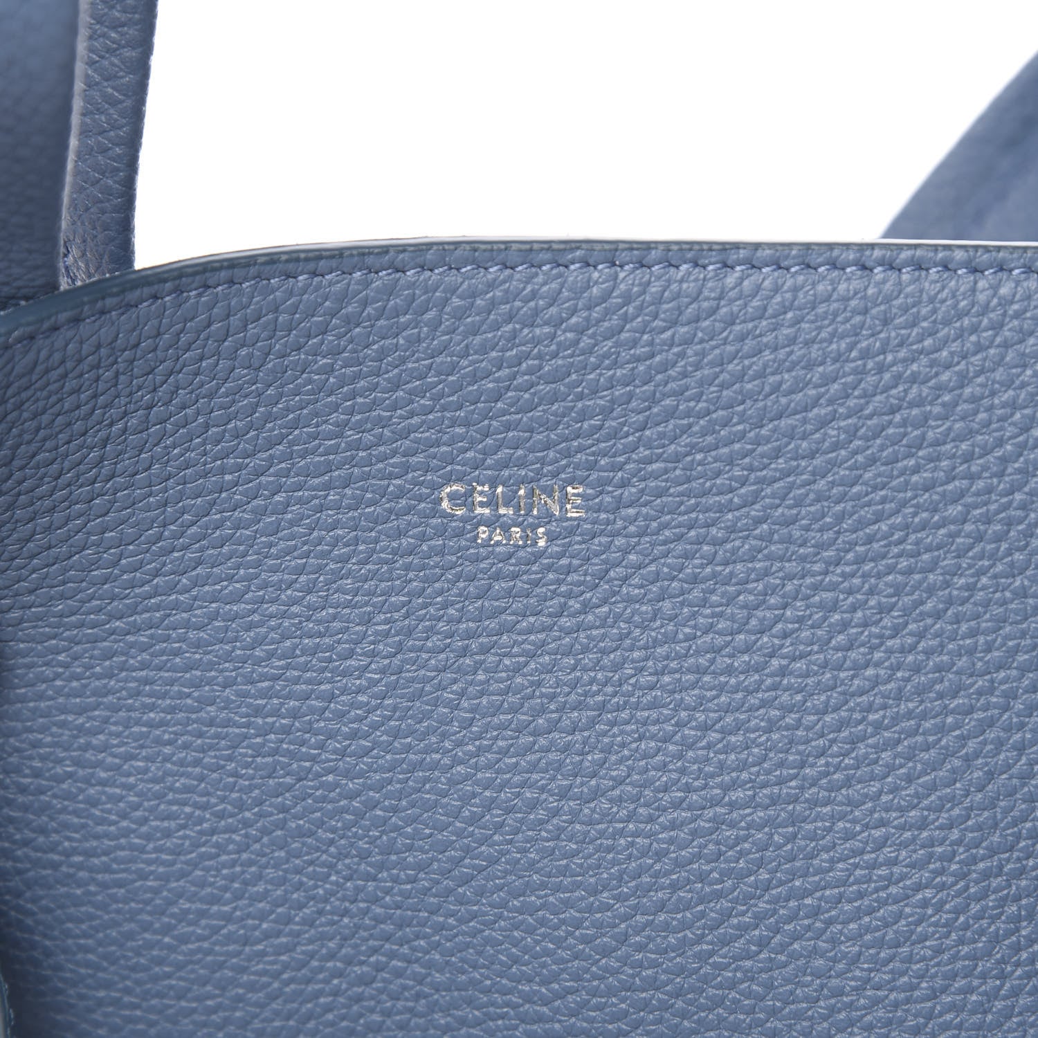 Celine Soft Grained Calfskin Small Belt Cabas Phantom Slate Blue 6 of 11