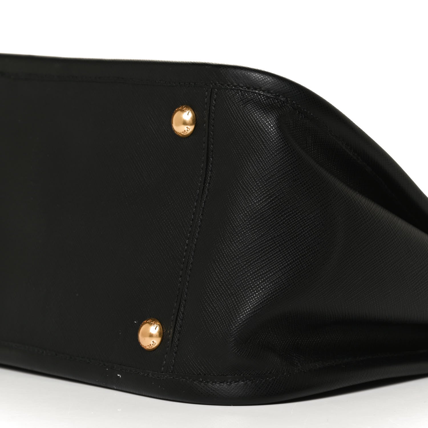 Prada Saffiano Lux Frame Satchel Black 13 of 13