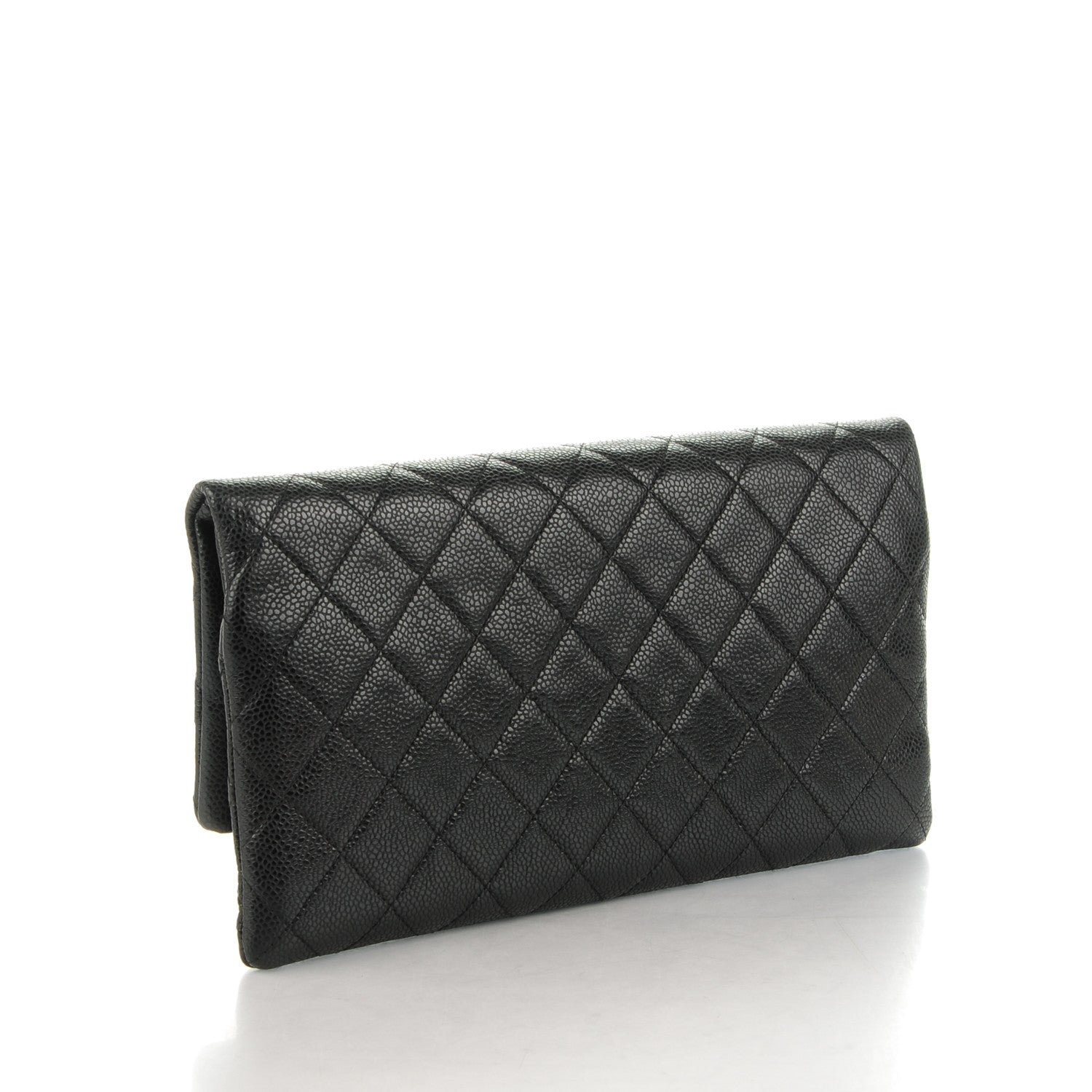 Chanel Caviar Quilted CC Beauty Clutch Black 3 of 5