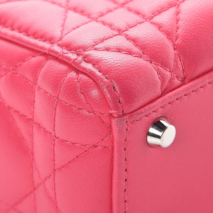 Christian Dior Lambskin Cannage Mini Lady Dior Fuchsia 13 of 13