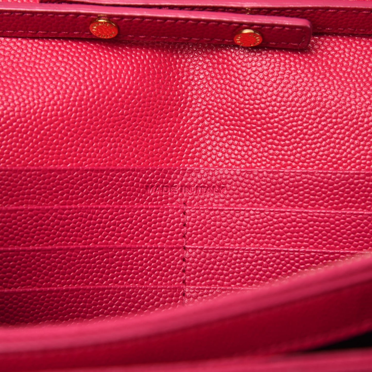 Grain De Poudre Matelasse Chevron Monogram Chain Wallet Bubblegum