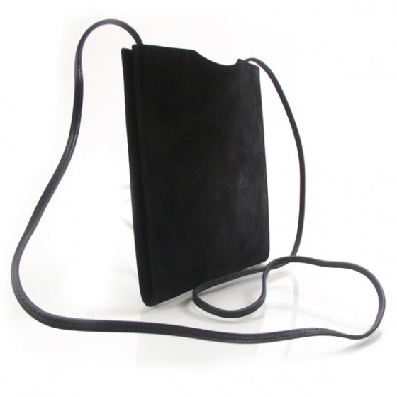 Hermes Veau Doblis Suede Sac Onimetou Black 3 of 8