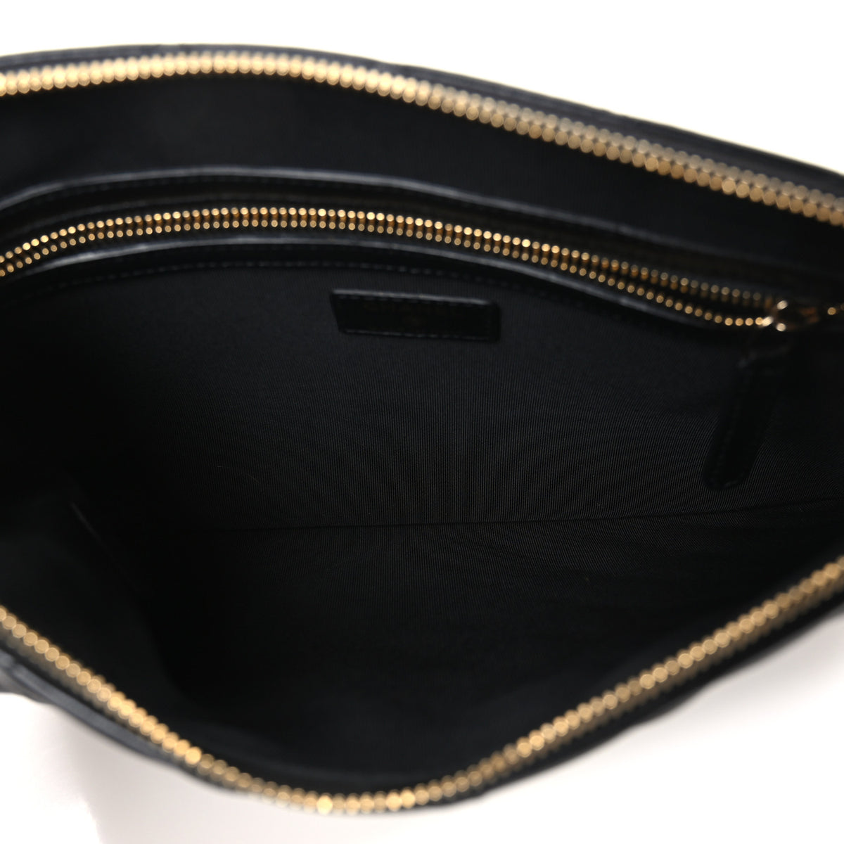 Chanel Lambskin Quilted Chain Around Medium Cosmetic Case Black 5 of 10