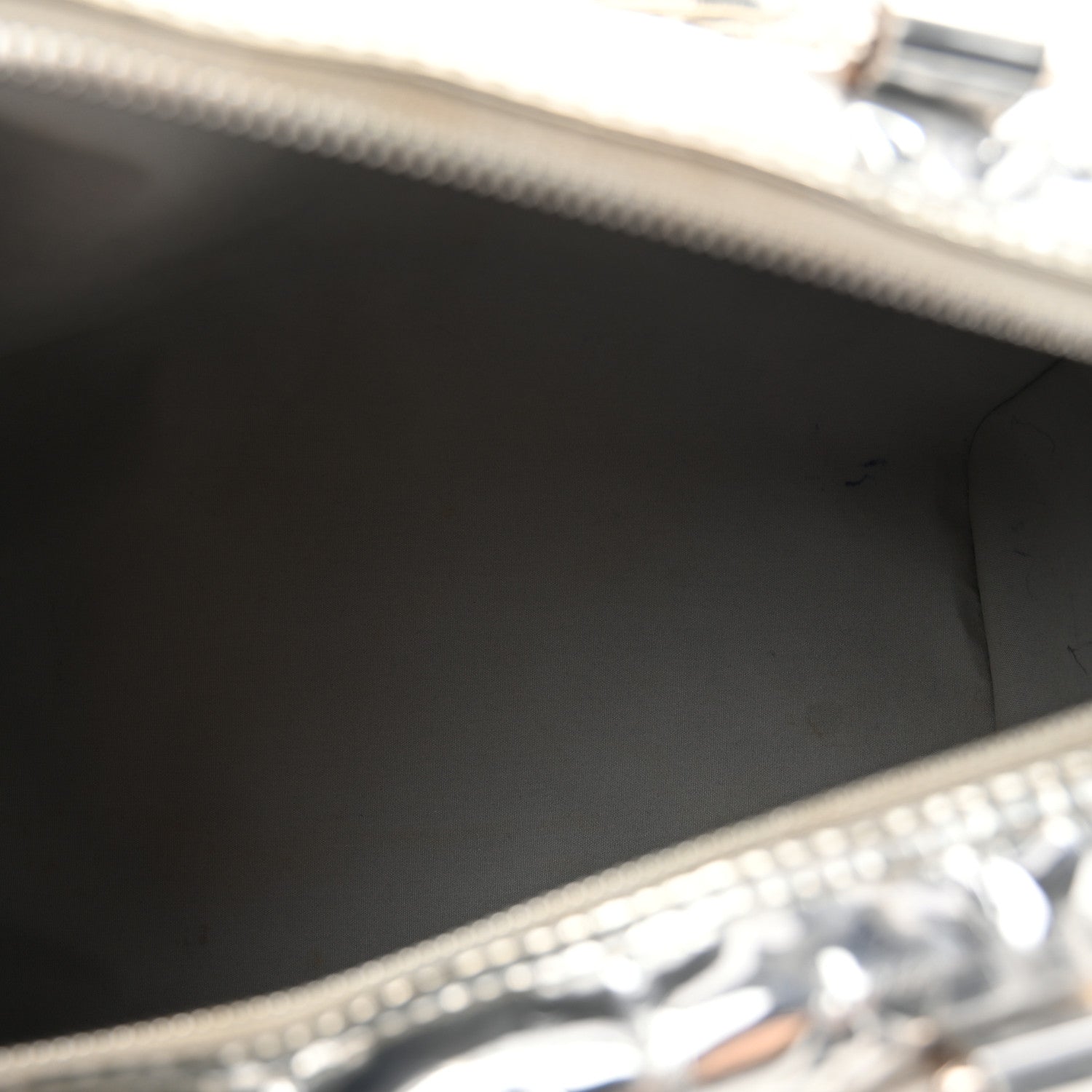 Louis Vuitton Monogram Miroir Speedy 30 Silver 5 of 16