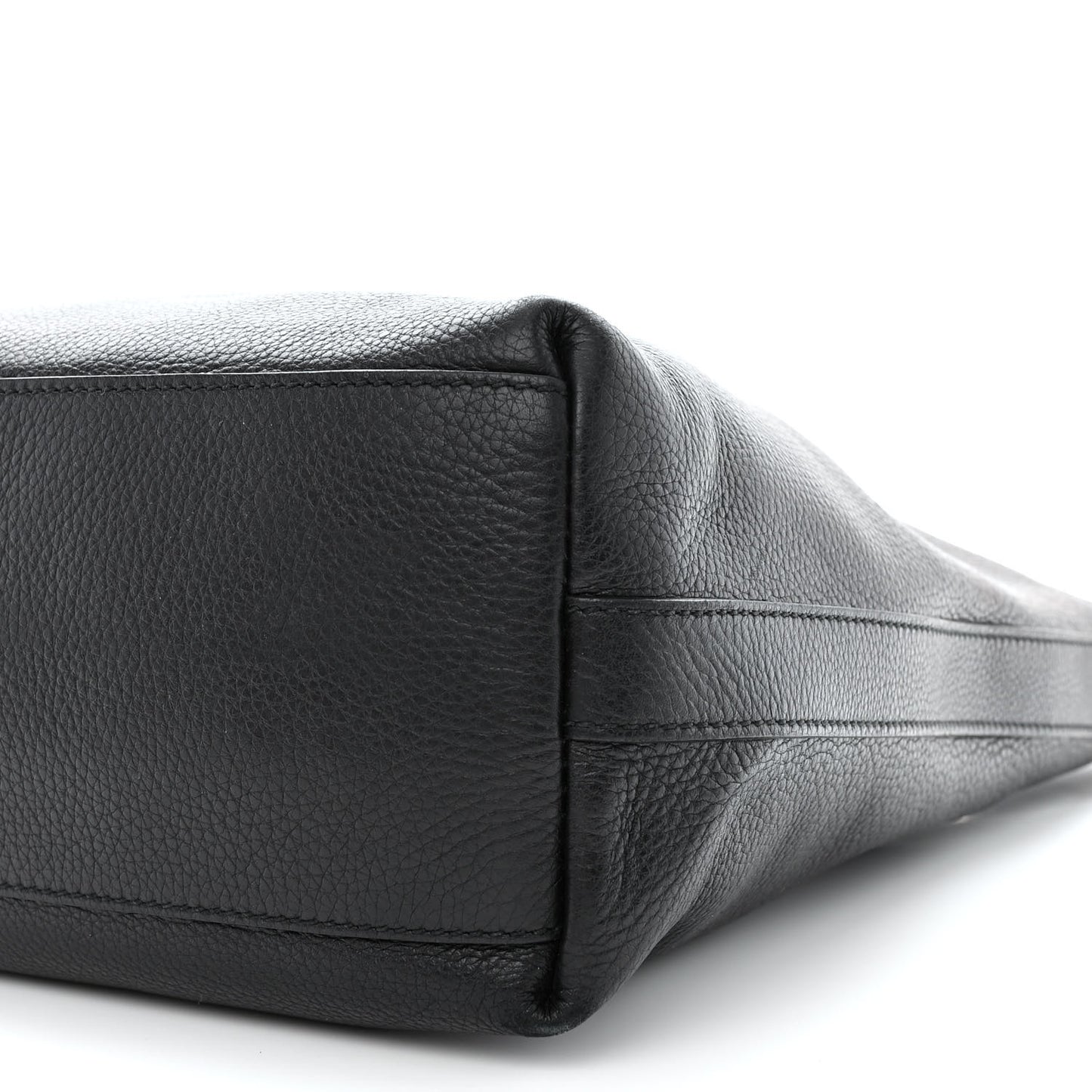 Pebbled Calfskin Small Miss GG Hobo Black