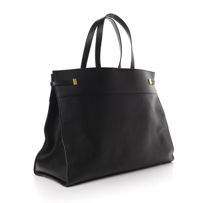 Saint Laurent Calfskin Large Manhattan Shopper Tote Black 2 of 9