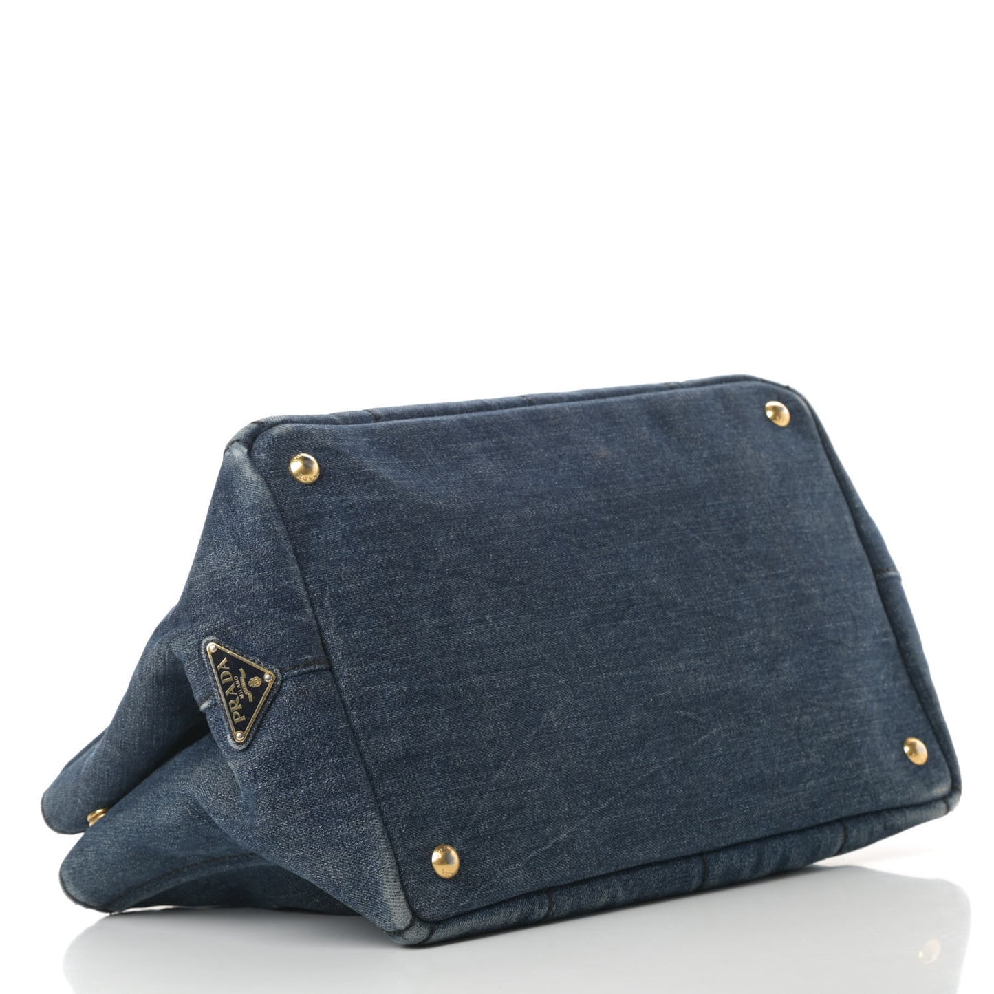 Denim Logo Tote Avio
