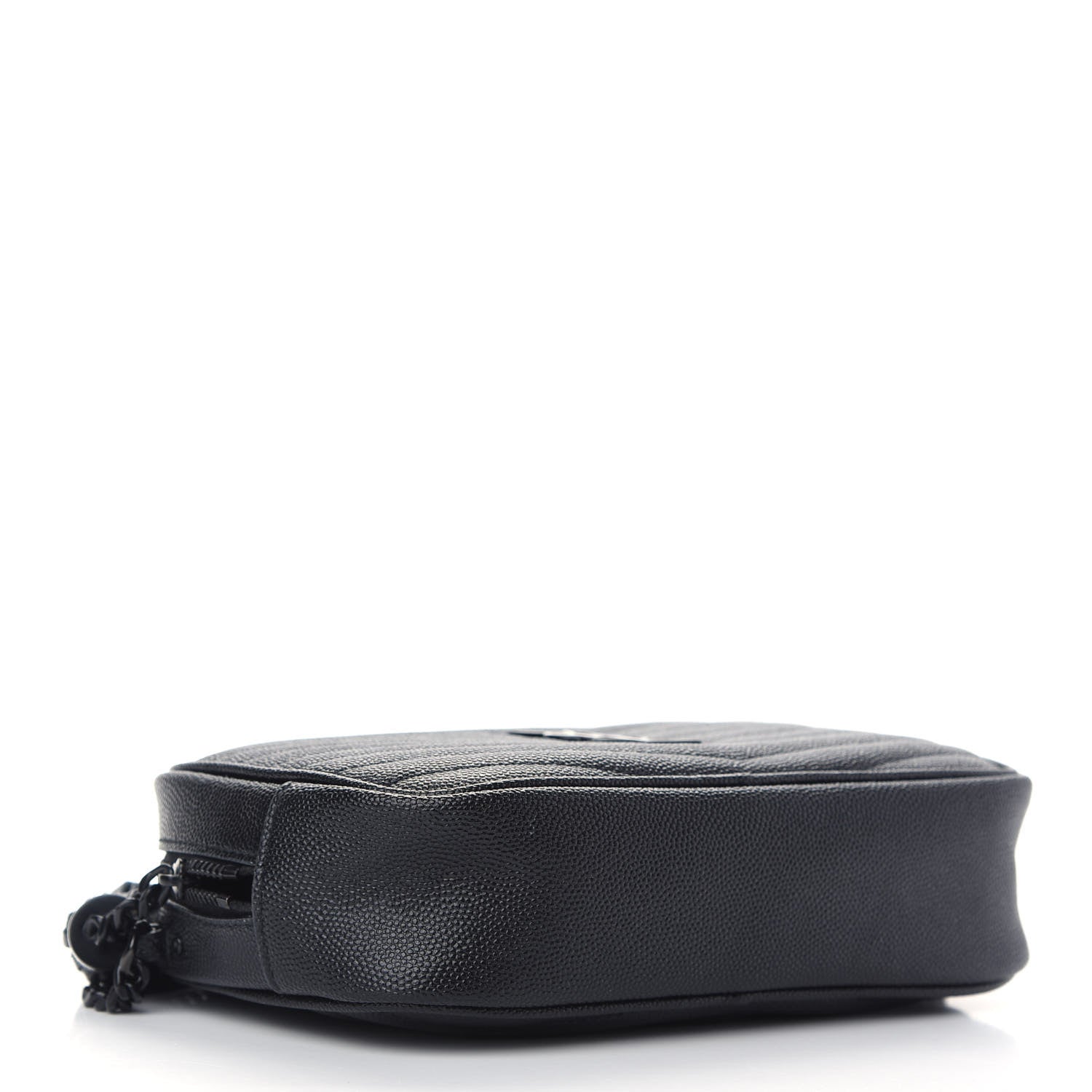 Saint Laurent Grain De Poudre Matelasse Monogram Mini Lou Camera Bag Black 3 of 8