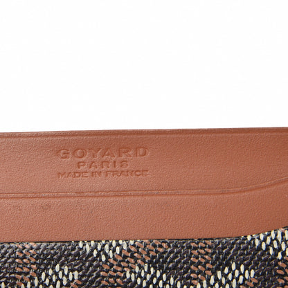 Goyard Goyardine Saint Sulpice Card Holder Black Gold 8 of 9