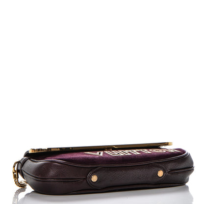 Louis Vuitton Chevre Suede Crystal Avant Garde Pochette Prune 4 of 6