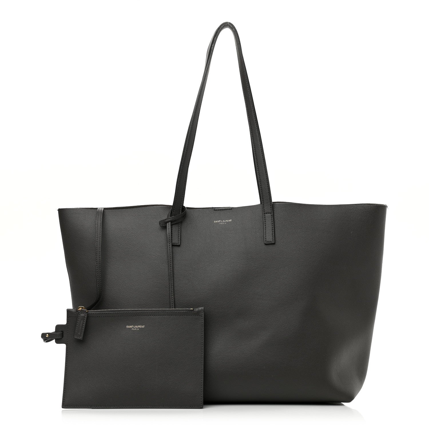 Saint Laurent Calfskin Large Shopping Tote Pebble 1 of 15