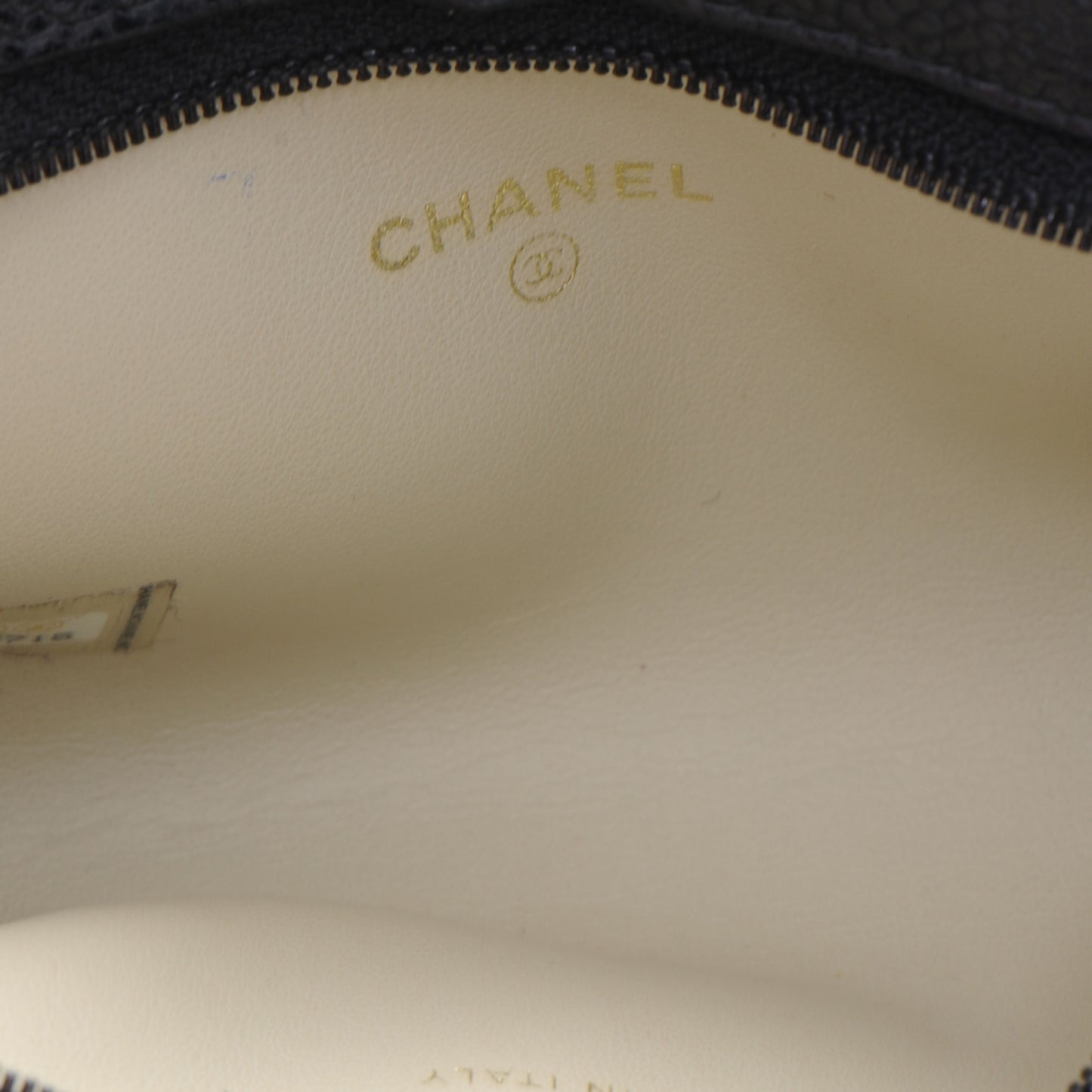Caviar Leather CC Coin Purse Black