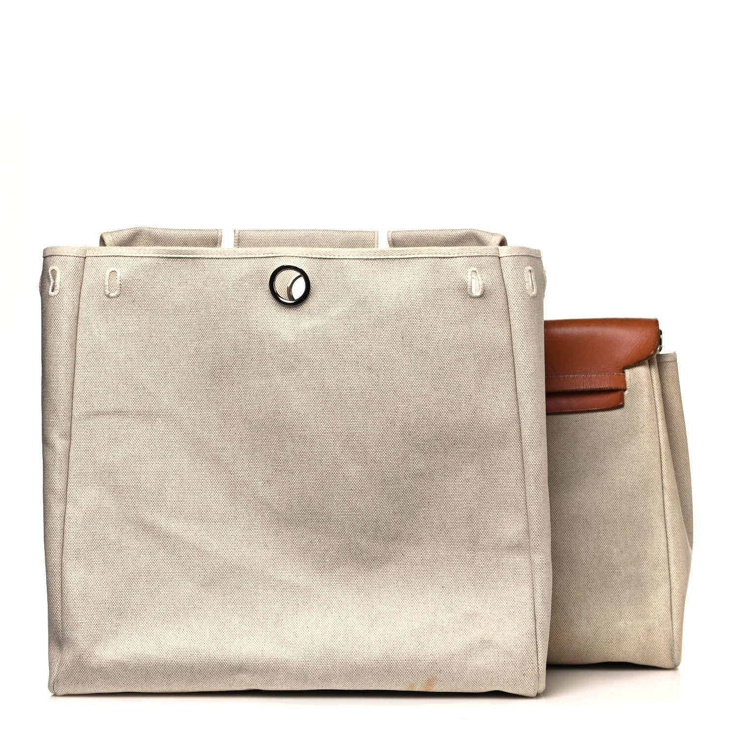 Hermes Toile Vache Calfskin Herbag 39 MM Natural 4 of 21