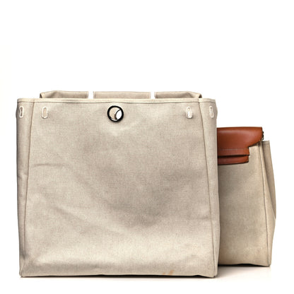 Hermes Toile Vache Calfskin Herbag 39 MM Natural 4 of 21