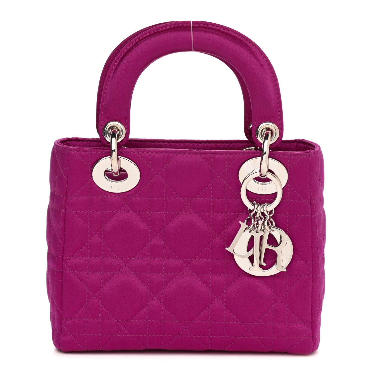 Christian Dior Satin Cannage Mini Lady Dior Pink 1 of 9