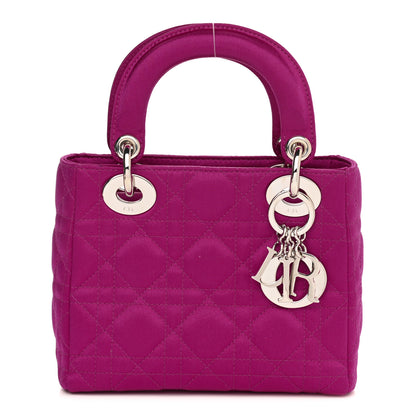 Christian Dior Satin Cannage Mini Lady Dior Pink 1 of 9