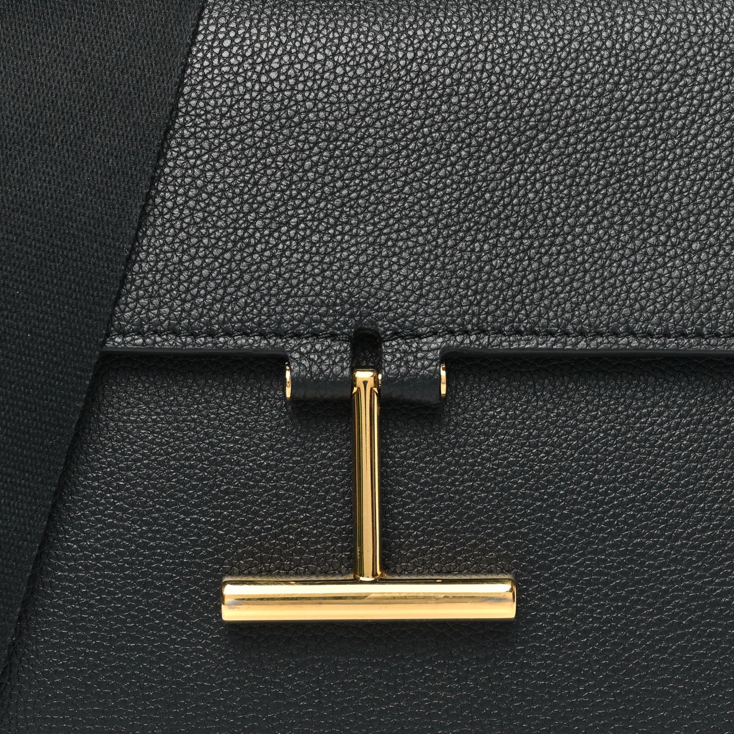 Tom Ford Calfskin Medium T Clasp Tara Crossbody Bag Black 8 of 10
