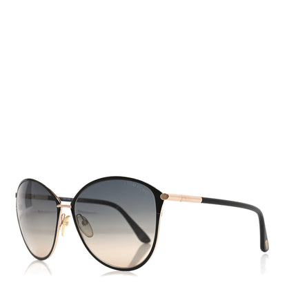 Tom Ford Penelope Vintage Round Sunglasses TF320 Black 1 of 7