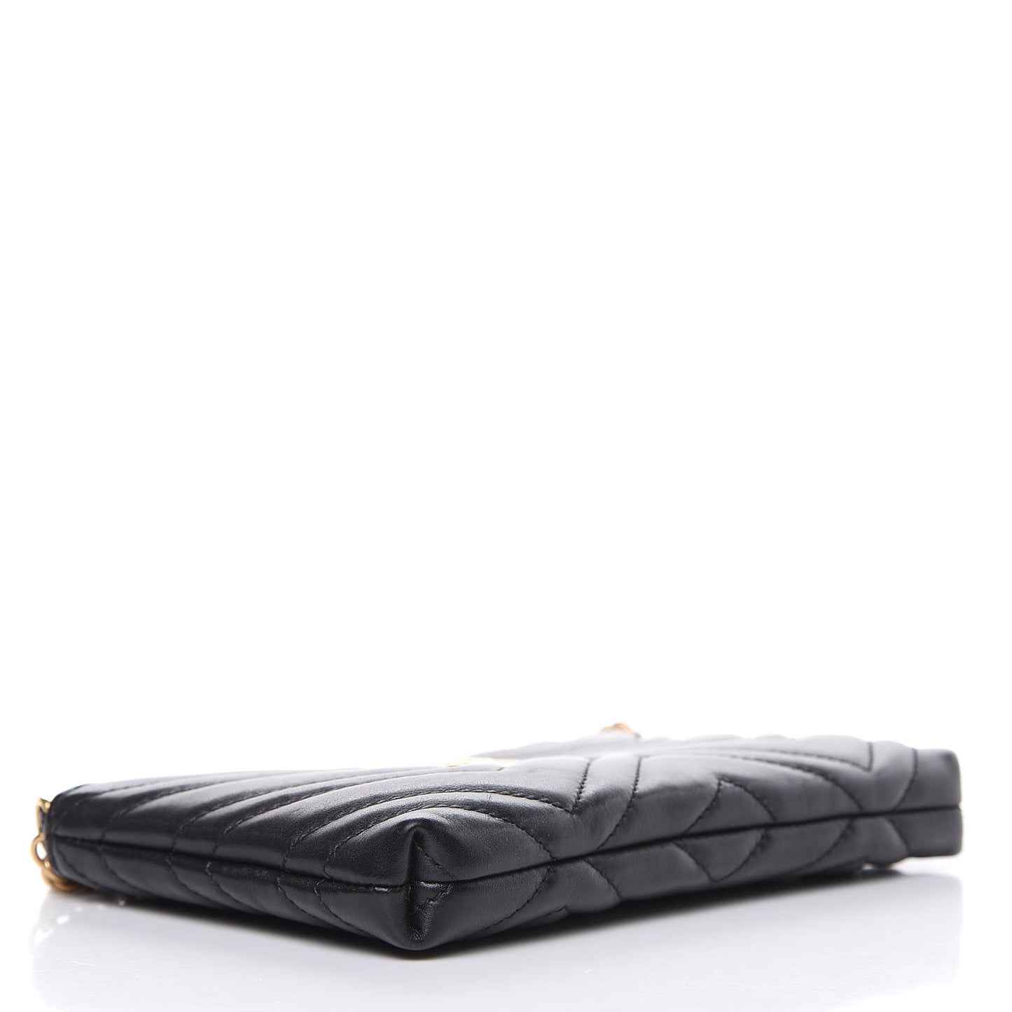 Calfskin Matelasse Mini GG Marmont Chain Bag Black