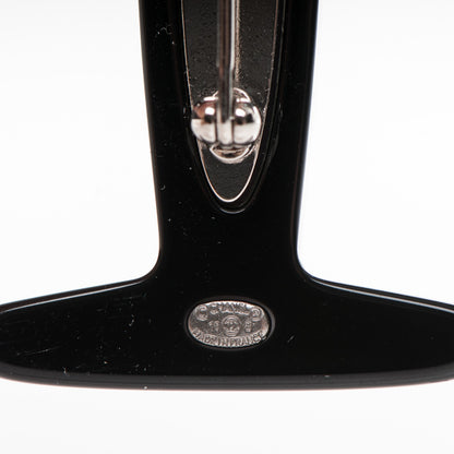 Chanel Resin Striped CC Airplane Brooch Blue Red 4 of 4